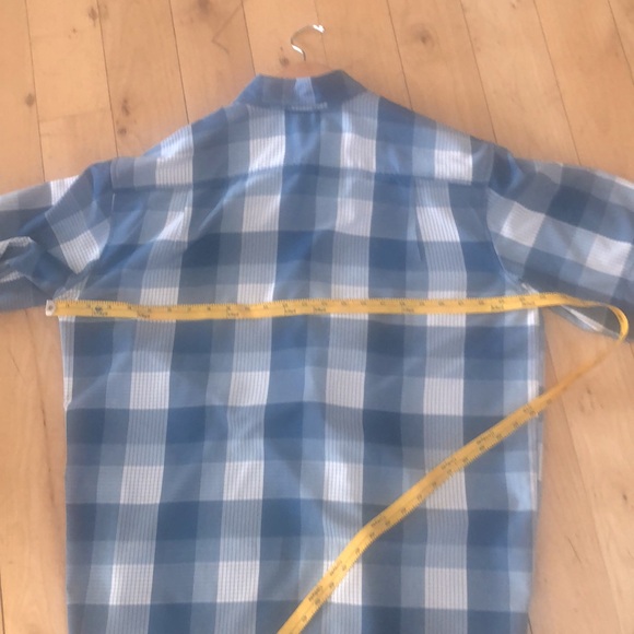 Orvis Men's Blue Plaid Shirt - Picture 12 of 12